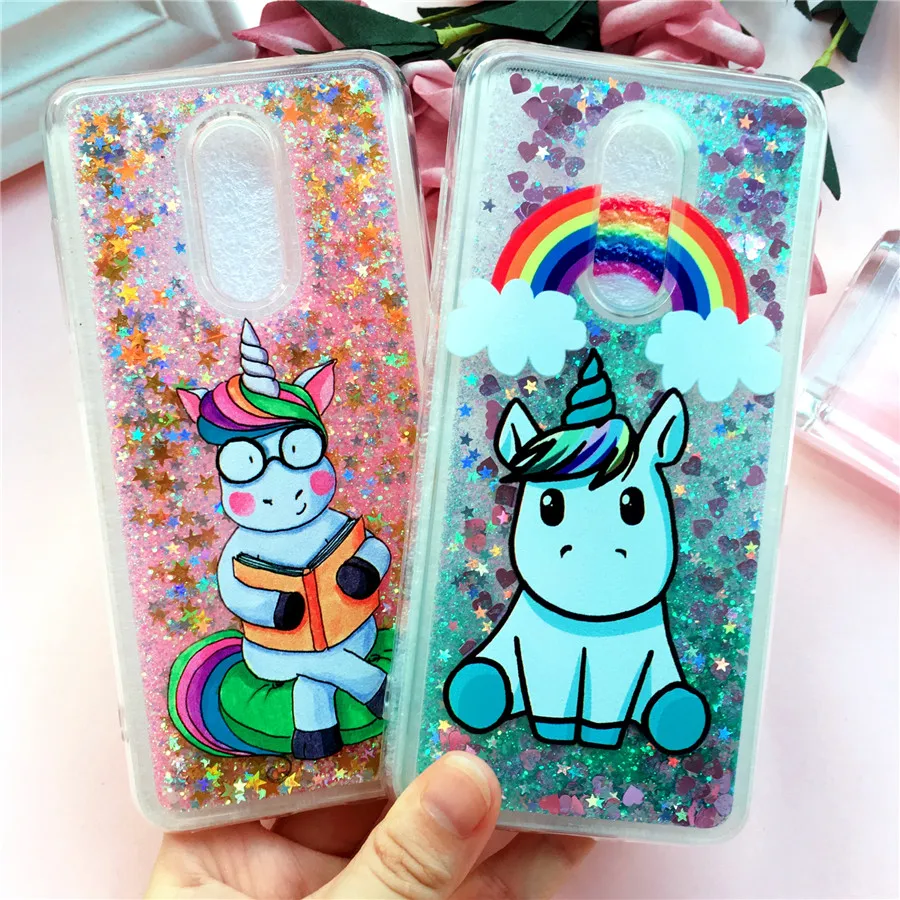 Redmi 6A Case on for Xiaomi Redmi 6 6A 5 Plus 5A Note 5A Cover Redmi Note 5 Pro Note 4X Fundas Unicorn Soft Liquid Phone Cases