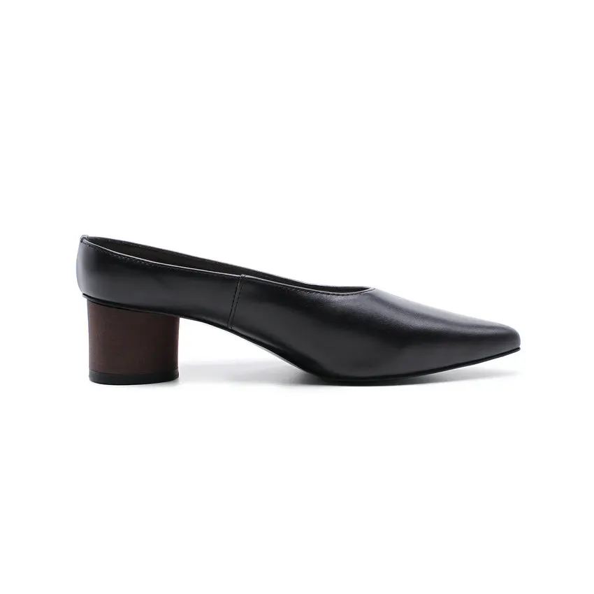 40 Pompes Pu Printemps Sur Carrés Taille Talons 2018 Et Bout Slip Esveva Pointu blanc 34 Automne Noir Pour Femmes Chaussures Nouveauté Med 5HwtxXzBq