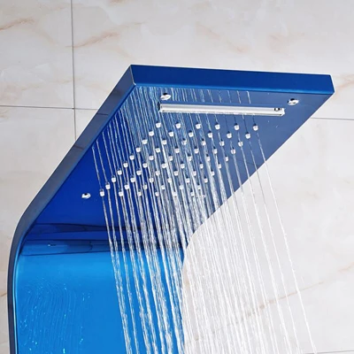 Rain-Waterfall-Shower-Column-Panel-Massage-Jets-Tower-Shower-Column-Blue-Colors-Shower-Panel-with-Brass (1)
