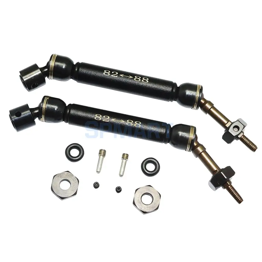 2x 1/10 Universal CVD Drive Shaft 82-88mm Upgrade Parts for Traxxas Slash 4x4 Short Course RC Car