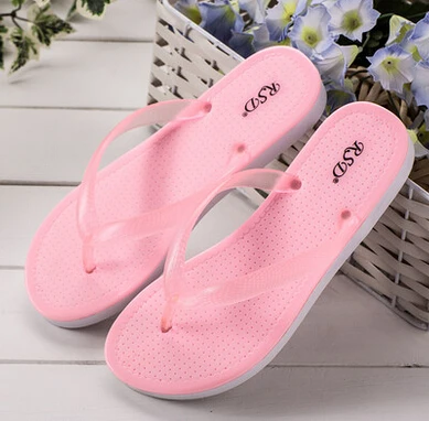 2017 Women S Beach Flip Flops Flat Slip Resistant Plastic Bathroom 2017 Women S Beach Flip Flops Flat Slip Resistant Plastic Bathroom Slippers Candy In Sandals From Shoes On Aliexpress Alibaba Group