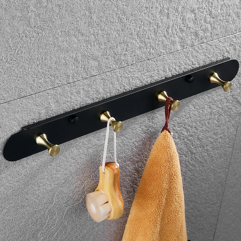 Robe Hook Black Bathroom Hook for Towels Key Bag Clothes Stainless Steel Coat Hooks Rack Wall Mounted Decorative Storage Hanger Robe Hook Black Bathroom Hook for Towels Key Bag Clothes Stainless Steel Coat Hooks Rack Wall Mounted Decorative Storage Hanger