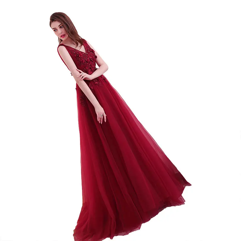 FADISTEE Новое поступление элегантное вечернее платье для выпускного вечера Vestido de Festa с аппликацией из бисера роскошное кружевное вечернее длинное стильное платье
