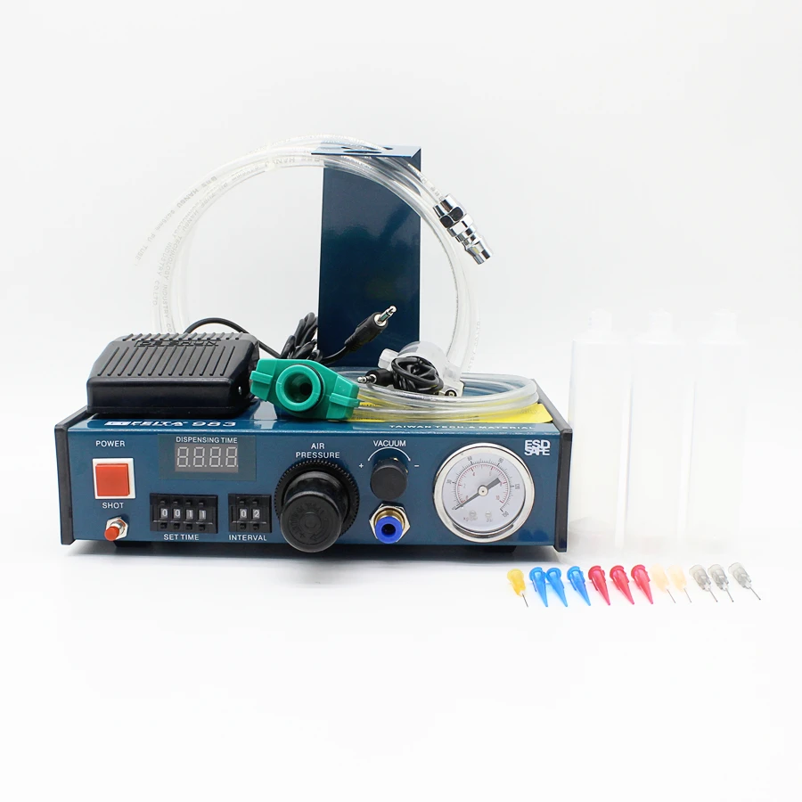 

983A Professional Precise Digital Auto Glue Dispenser Solder Paste Liquid Controller Glue Dropper Fluid Dispenser Tools machine