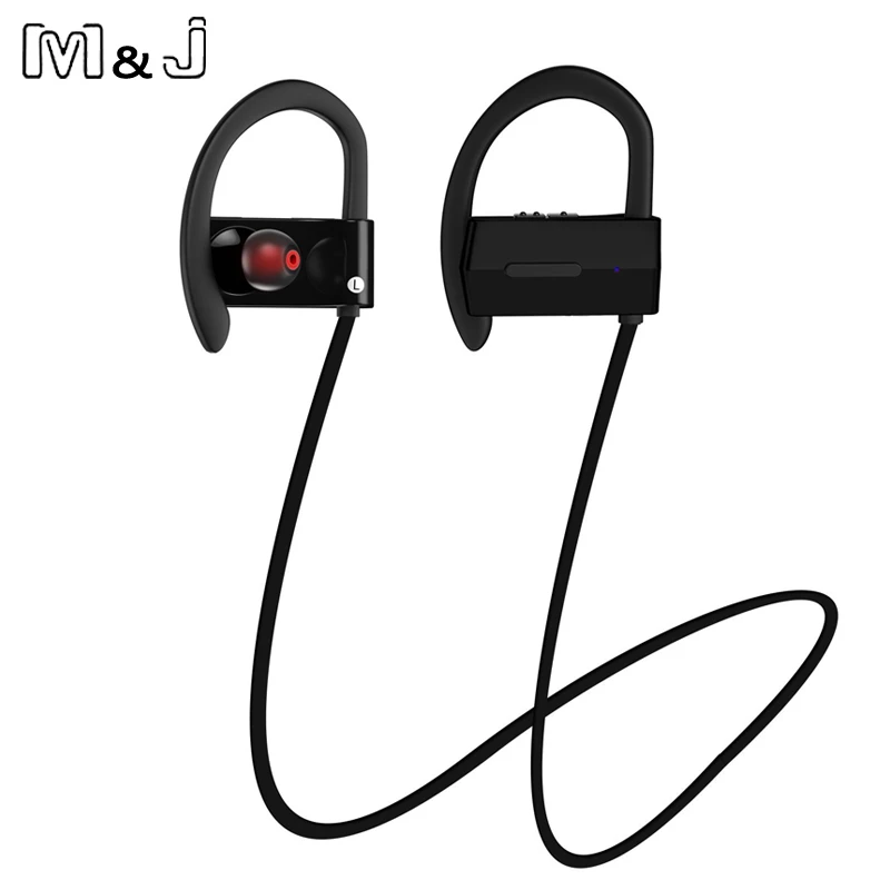 M & J Спортивные Беспроводные Bluetooth 4 1 наушники с крючком Hifi стерео музыкальный