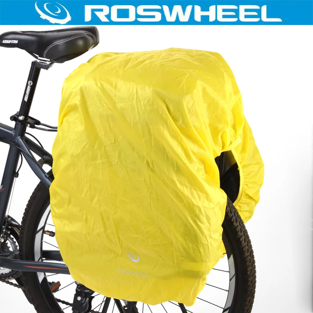 ROSWHEEL 60L Водонепроницаемая велосипедная сумка для горной дороги, велосипедная двойная боковая задняя стойка, заднее сиденье, багажник, переноска, дождевик