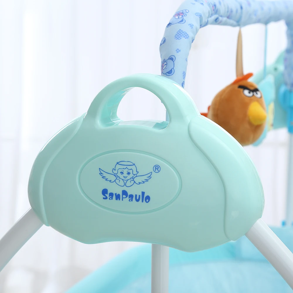 2018 новые детские люльки колыбели качели качалка музыка отдаленных управление спальная корзина кровать кроватки для новорожденных