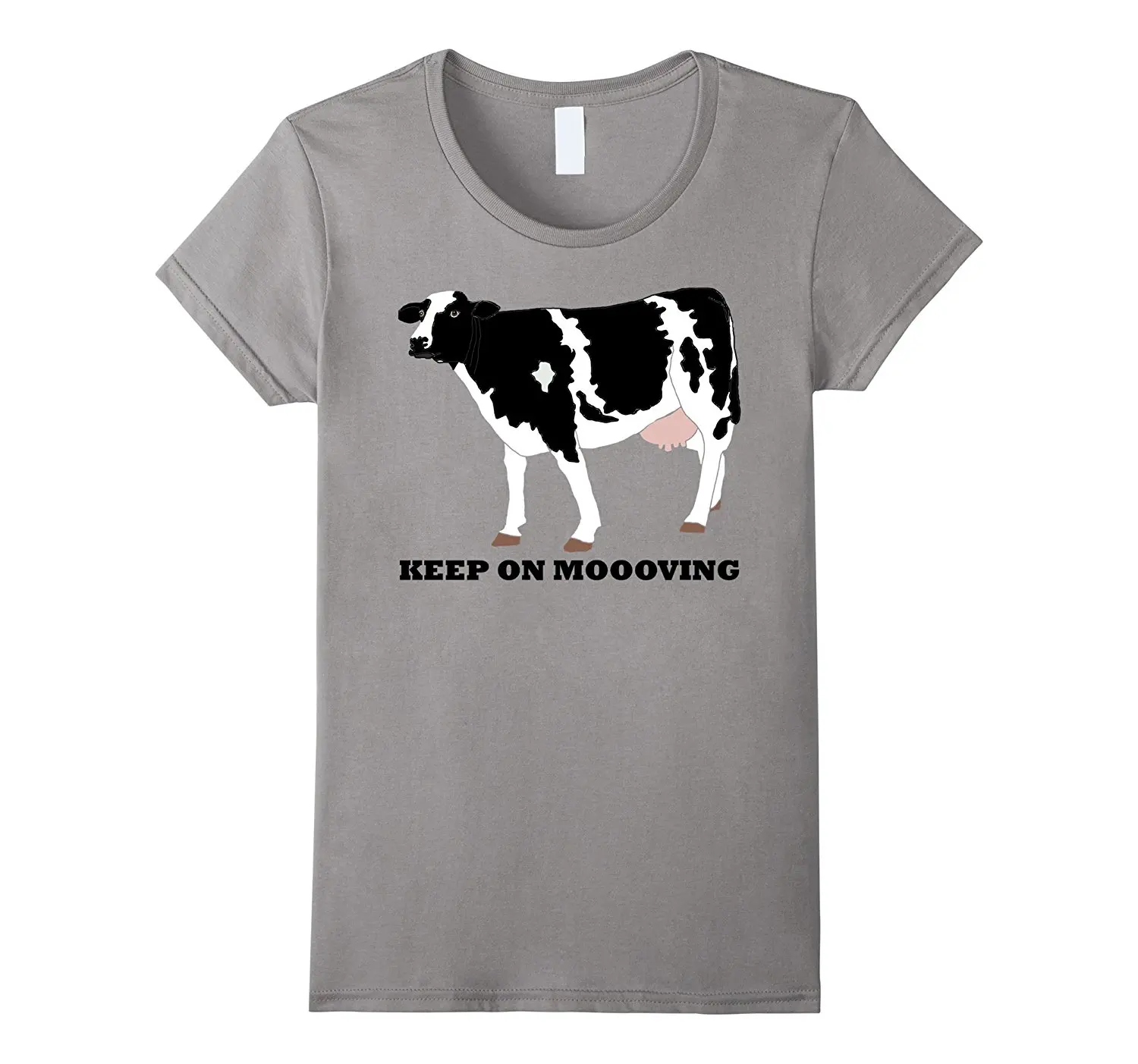 

Keep On Moooving Funny Animal Cow Farm Dairy Milk T-Shirt 2017 Hot Summer Plus Size Funny Woman T Shirt Western Style
