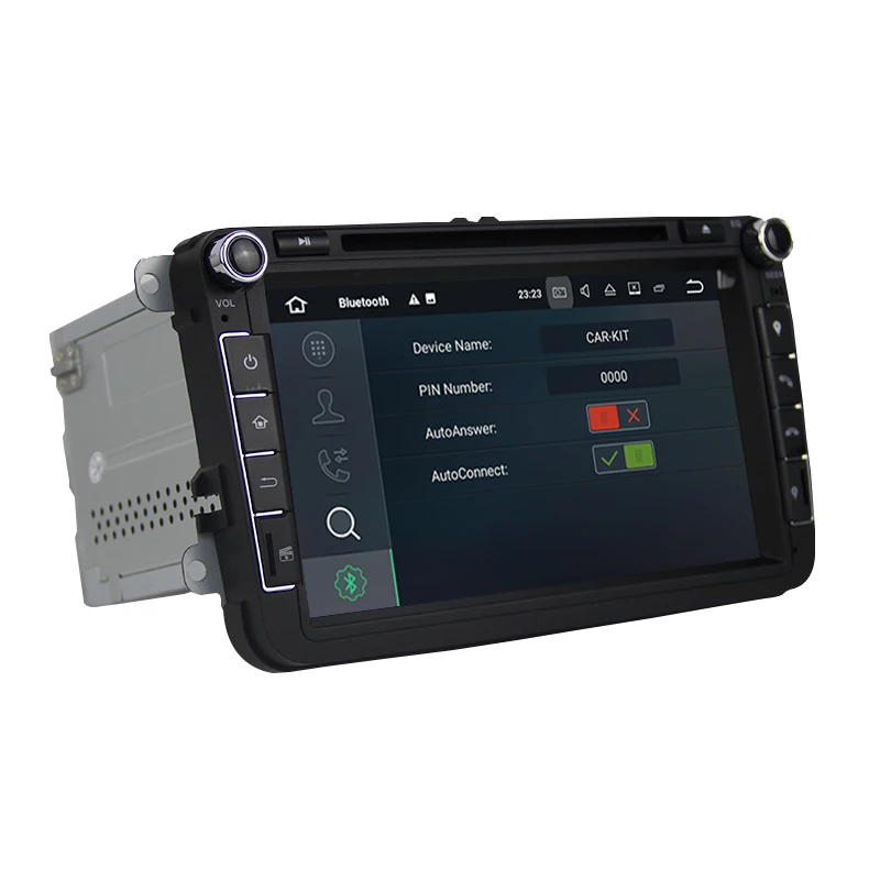 Discount IPS DSP Android 8.0 2 DIN DVD player For Seat Altea Leon Toledo VW Passat B5 b6 V6 B7 POLO golf 5 6 touran TIGUAN SAGITAR GPS 3