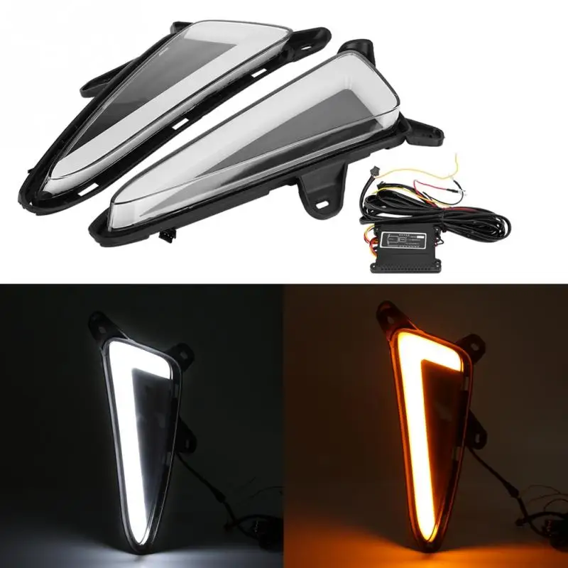 

1Pair Car Daytime Running Light Left Right Turn Signal Dual Model DRL LED Lights for Toyota C-HR 2017 2018