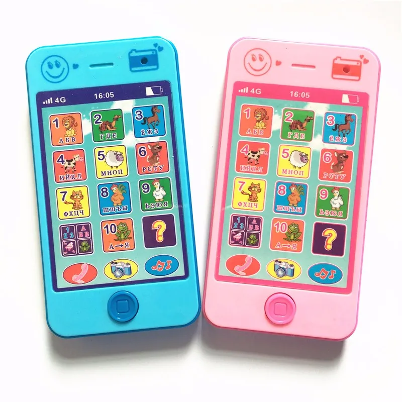 Qiu Синь Мао детские игрушки детские развивающие simulationp Дети Музыка мобильный телефон Русский/Английский язык для телефона