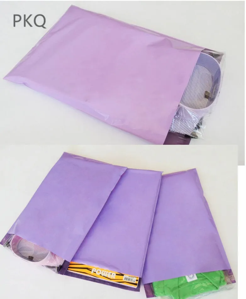 Retail Purple 17*30cm 300Pcs Poly Mailer Mailing Packing Pocket Express