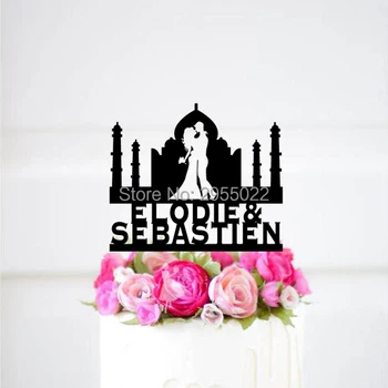 

Custom Mr And Mrs Taj Mahal Cake Topper, Wedding Cake Topper,,Outdoor Wedding