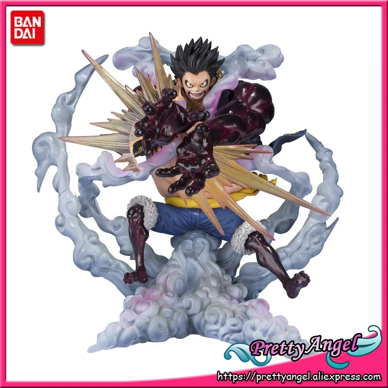 Подлинная BANDAI SPIRITS Tamashii Наций Figuarts ZERO ONE PIECE Monkey D. Luffy Gear 4 Leo Bazooka Коллекционная