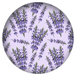 ZDYING 5 шт./лот, красивые фиолетовые цветы лаванды, растение, круглый стеклянный кабошон, купол, демонстрационные бусины, плоская задняя сторона, изготовление ювелирных изделий - Цвет: XY002
