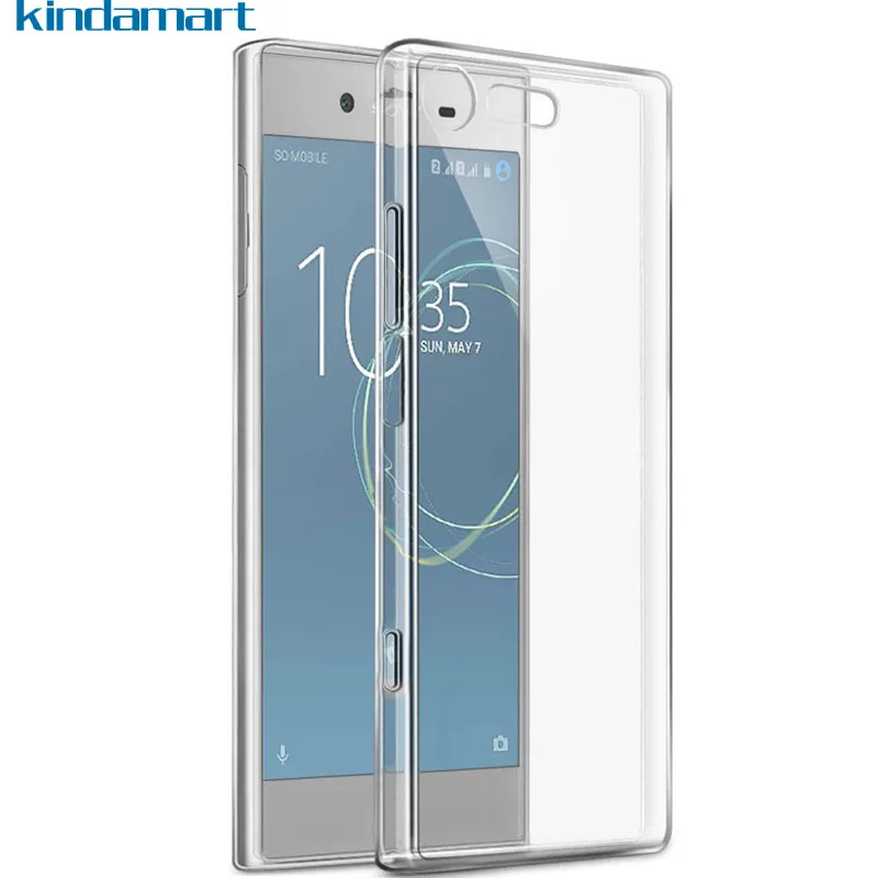 Чехол для Sony Xperia XZ1 компактный ударопрочный мягкий силиконовый прозрачный чехол