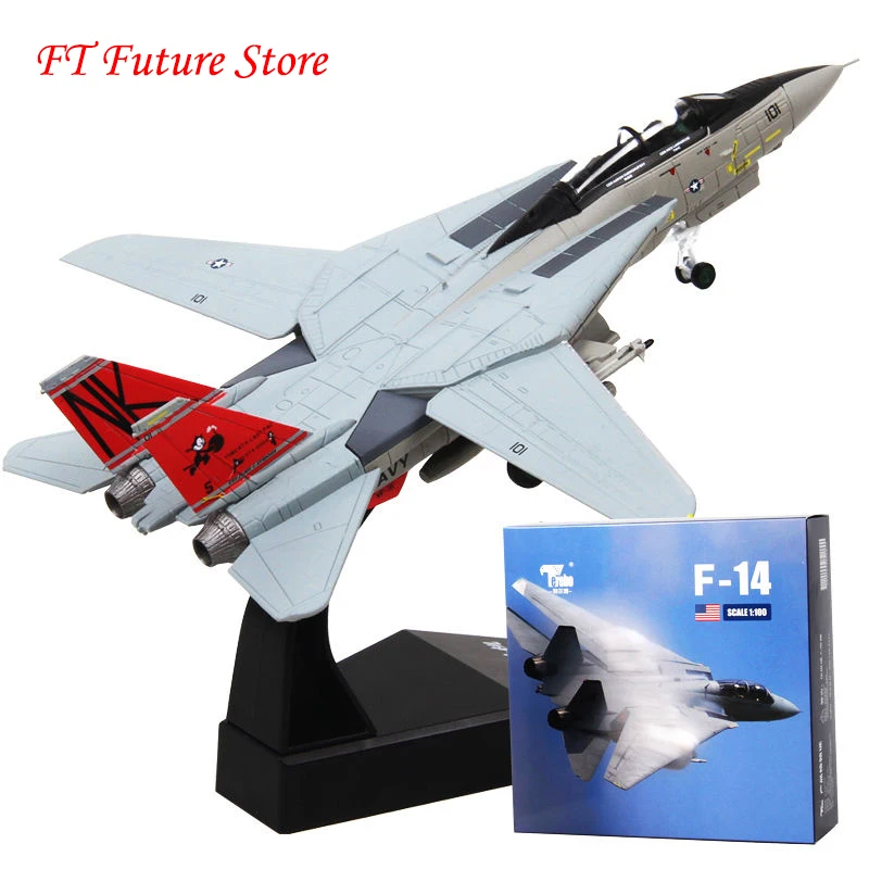 Коллекционная модель 1/100 г., модель Grumman F-14 Tomcat Diecast, самолет ВМС США, игрушка боец, модель для детей, подарки для фанатов