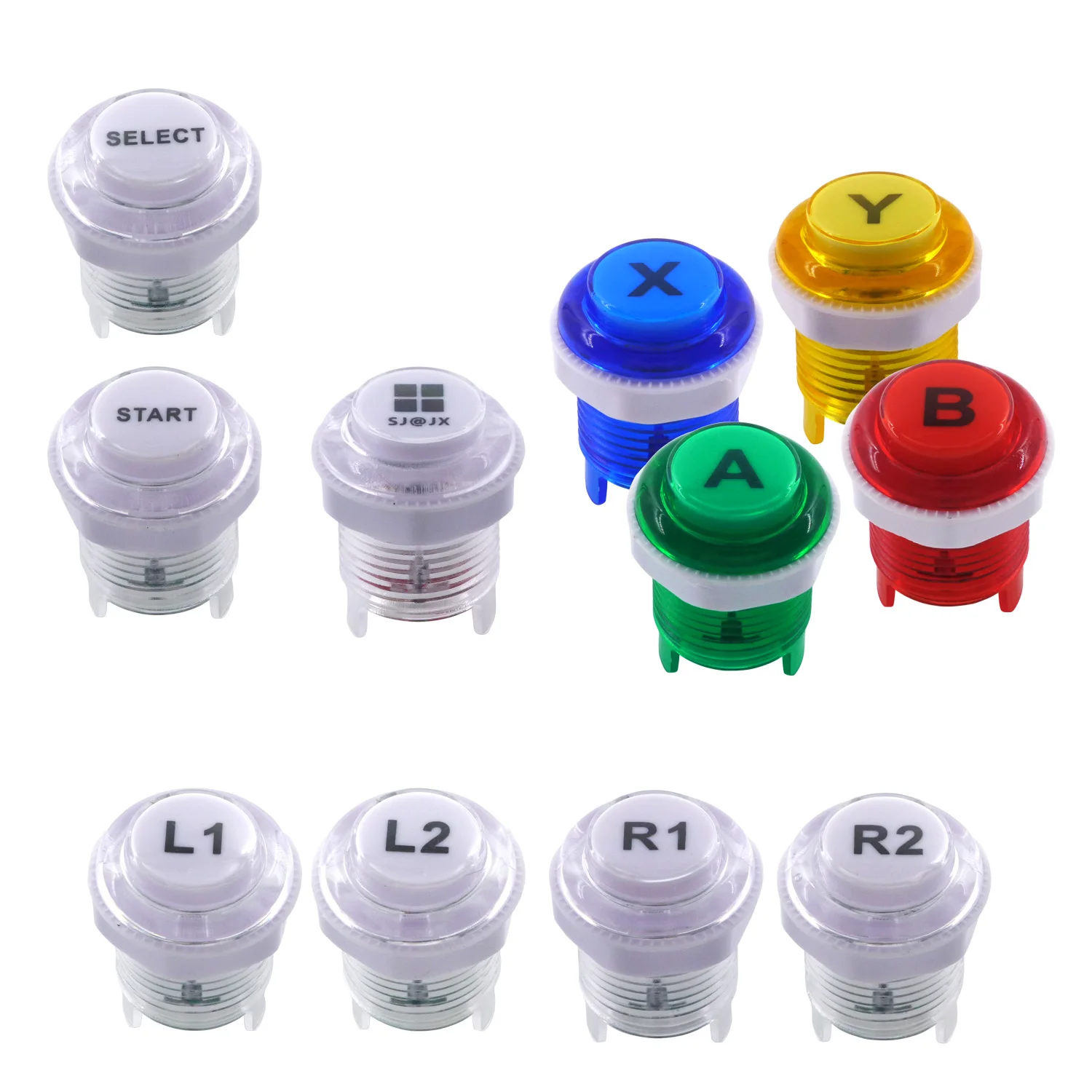 

SJ@JX Arcade Button Arcade DIY Kit Mechanical Keyboard Switch 28mm Button