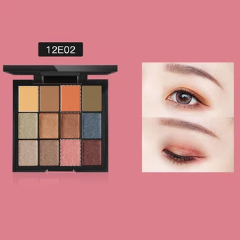 

12 Color Eyeshadow Long-lasting Matte Eye Glitter Shimmer Eye Makeup Plate 88