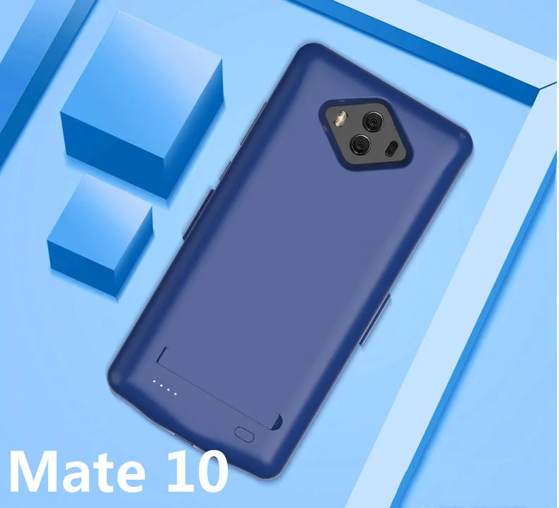 6800 мА/ч чехол для зарядного устройства для huawei mate 10 тонкий внешний аккумулятор держатель для зарядки чехол Резервный чехол s для huawei mate 9 - Цвет: Mate 10 Blue