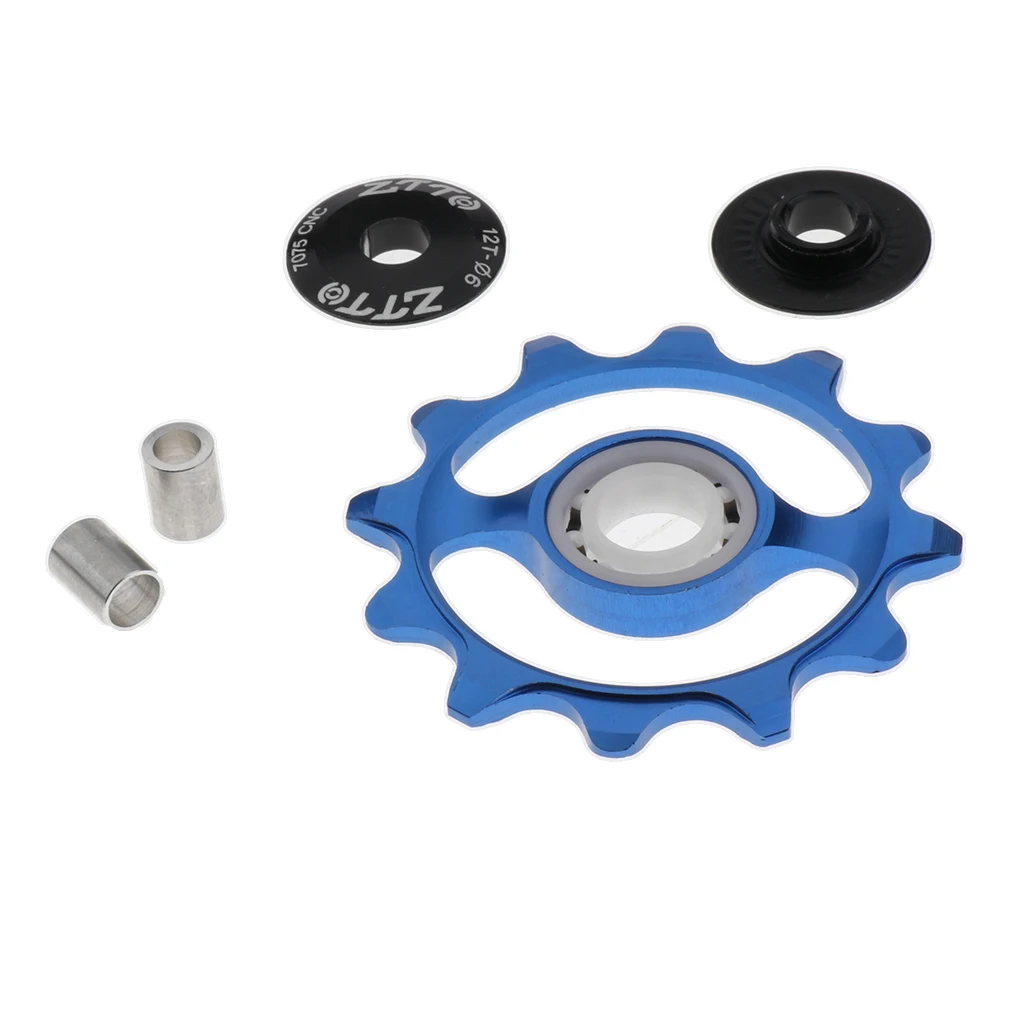 Ceramic Bike Jockey Wheel Pulley Wheel Bicycle Rear Derailleur Guide Pulley 12 T Support 9/10/11 Speed Cycling Bike Parts