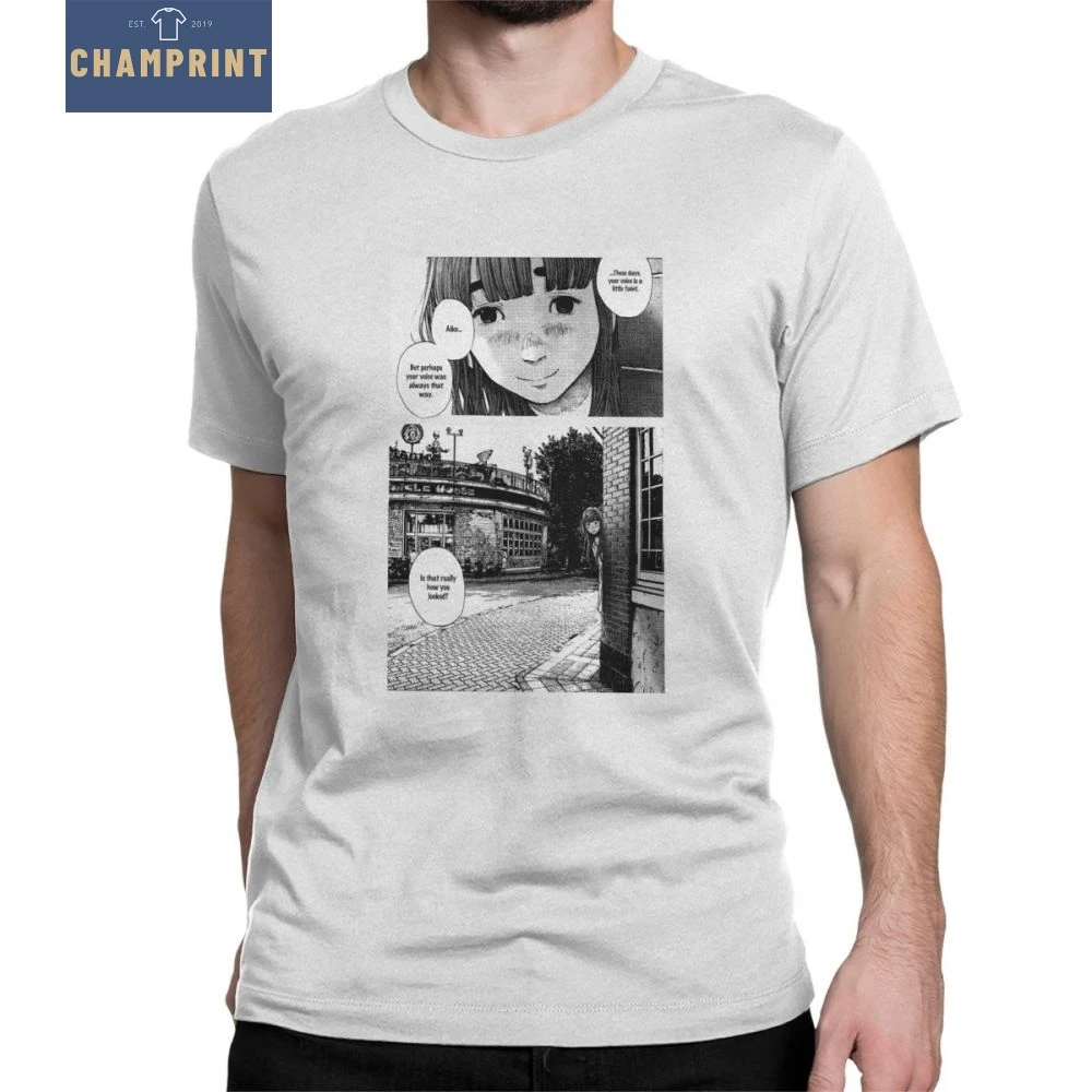 

Punpun The Saddest Panel Men's T Shirt Goodnight Manga Horror Funny 100% Cotton Short Sleeve Tees Crewneck T-Shirt 4X 5X Clothes