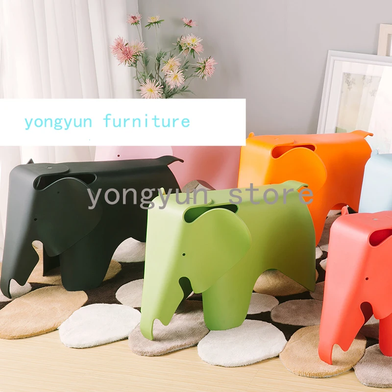 Kids Elephant Chair Baby Elephant Plastic Chair Toy Stool Modern Designed Children minimalist