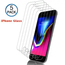 6 7 8 Защитное стекло для экрана для iPhone 7 8 Plus X XR XS Max закаленное стекло для iPhone 4 5 5S 6 Plus Защитная оконная пленка