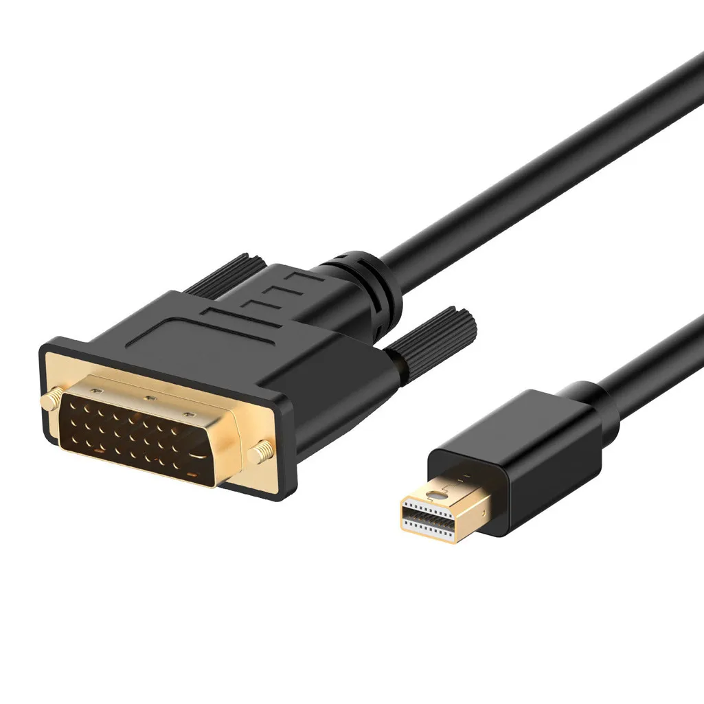Кабель usb Mini Display Port (Mini DP) к DVI совместимый с портом Thunderbolt Черный проводной