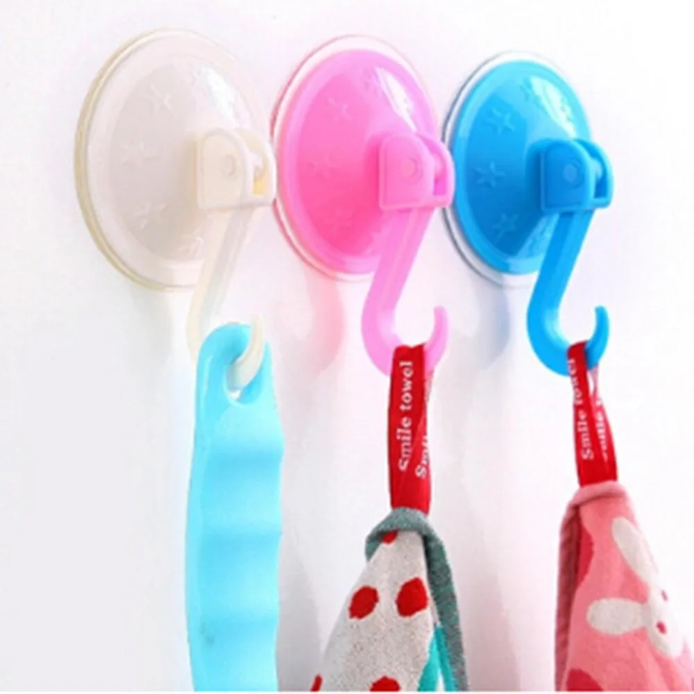 7.2cm Strong Vacuum Hooks Sucker Removable Home Kitchen Bathroom Wall