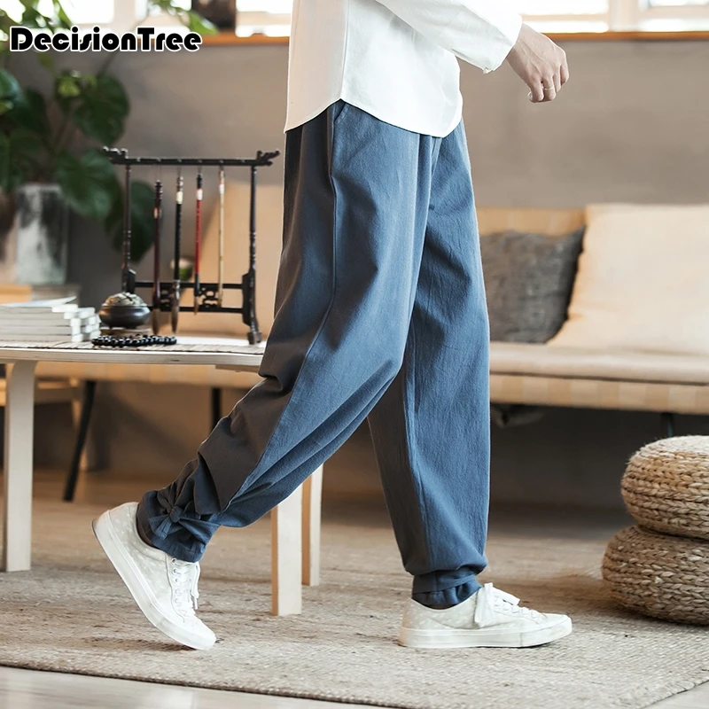 

2019 summer men pants yoga bloomers dance running male trousers tai jogging exercise slacks elastic quick dry