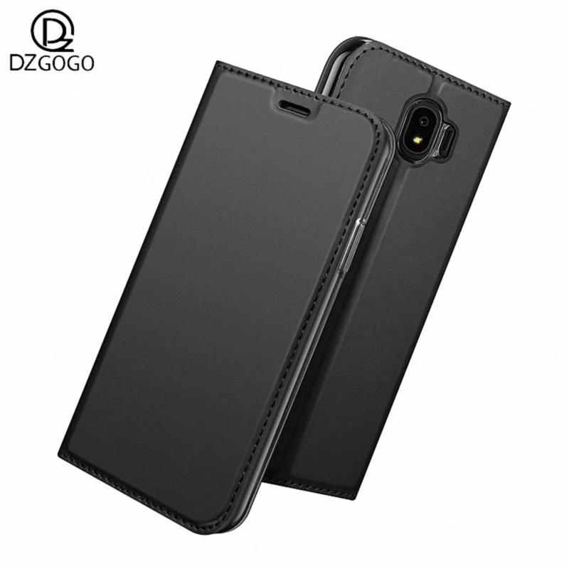 DZGOGO For Samsung Galaxy J4 J6 Plus 2018 Magnetic Leather Wallet Flip Case Cover J6+ Card Stand | Мобильные телефоны и