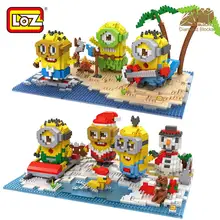 LOZ алмазные блоки собранная модель DIY детские развивающие игрушки остров рай рождественские строительные блочные фигурки кирпичные игрушки