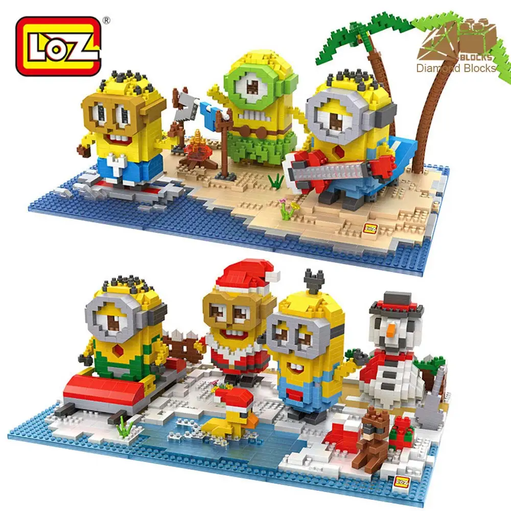 

LOZ Diamond Blocks Assembled Model DIY Children Educational Toys Island Paradise Christmas Building Blocks Figures Brick Toys