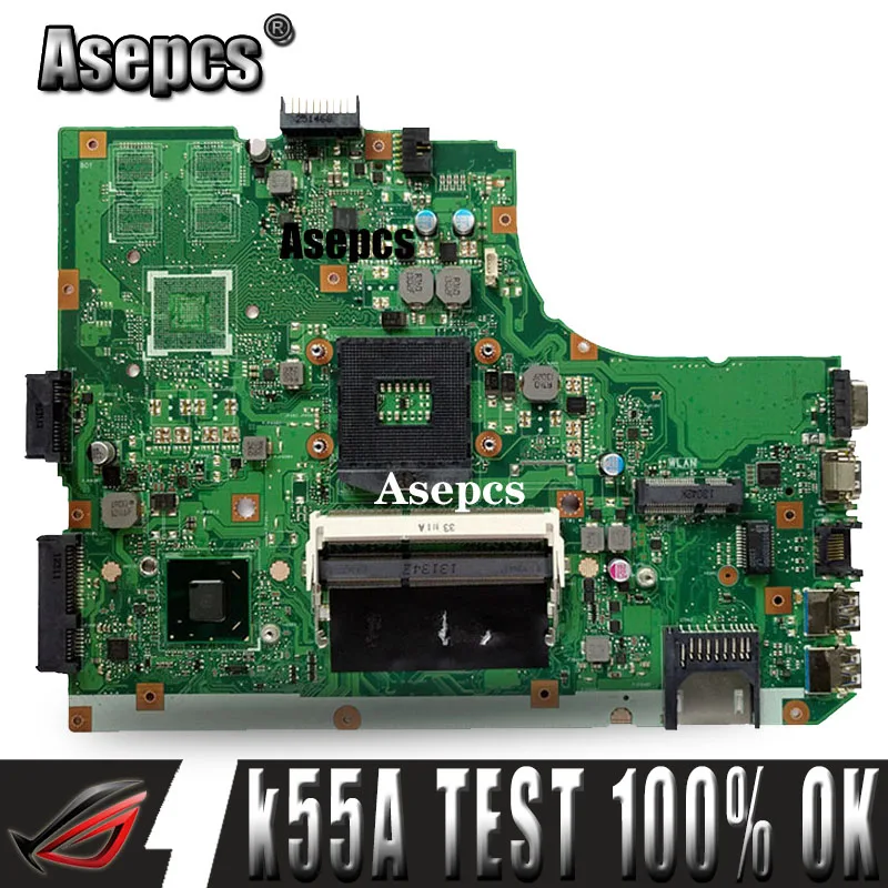 Asepcs K55A Laptop Moederbord Voor Asus K55A A55V K55VD K55V K55 Test Originele Moederbord Gm Asepcs K55A Laptop Moederbord Voor Asus K55A A55V K55VD K55V K55 Test Originele Moederbord Gm