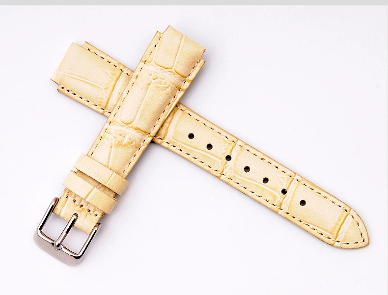 Высококачественный кожаный ремешок для часов сочетается с casio ltp-2069l-4a часы серии, женские наручные часы из телячьей кожи с цепным фланцем 18*14