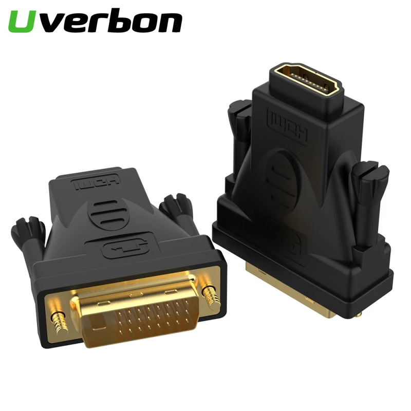 HDMI к DVI гнездовой гнезду 1080P HD ТВ конвертер 24 1 видео адаптер разъем для ПК PS3