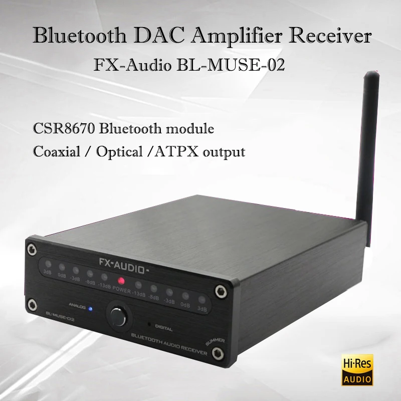 

FX-Audio BL-MUSE-02 Hifi Digital Amplifier CSR8670 Portable Bluetooth Amplifier Audio Decoder Dac Power Amplifer Sound Amplifier