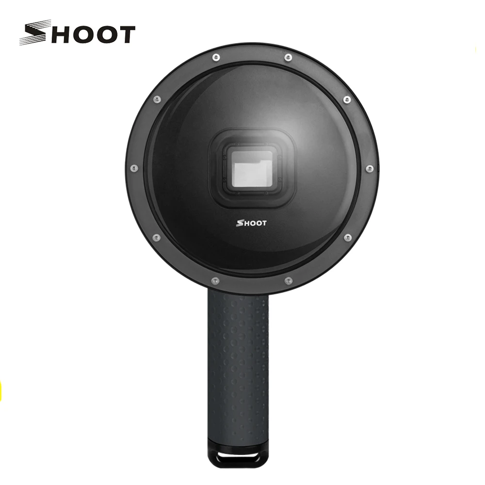 

SHOOT 6 inch Diving Dome Port For GoPro Hero 7 6 5 Black Sports Camera With Waterproof Case Dome For Go pro 5 6 7 Accessory