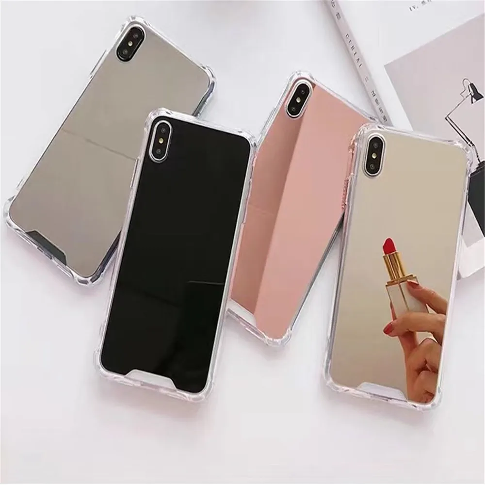 ROHDEA чехол для телефона с защитой от падения зеркальный iPhone X max воздушной подушкой