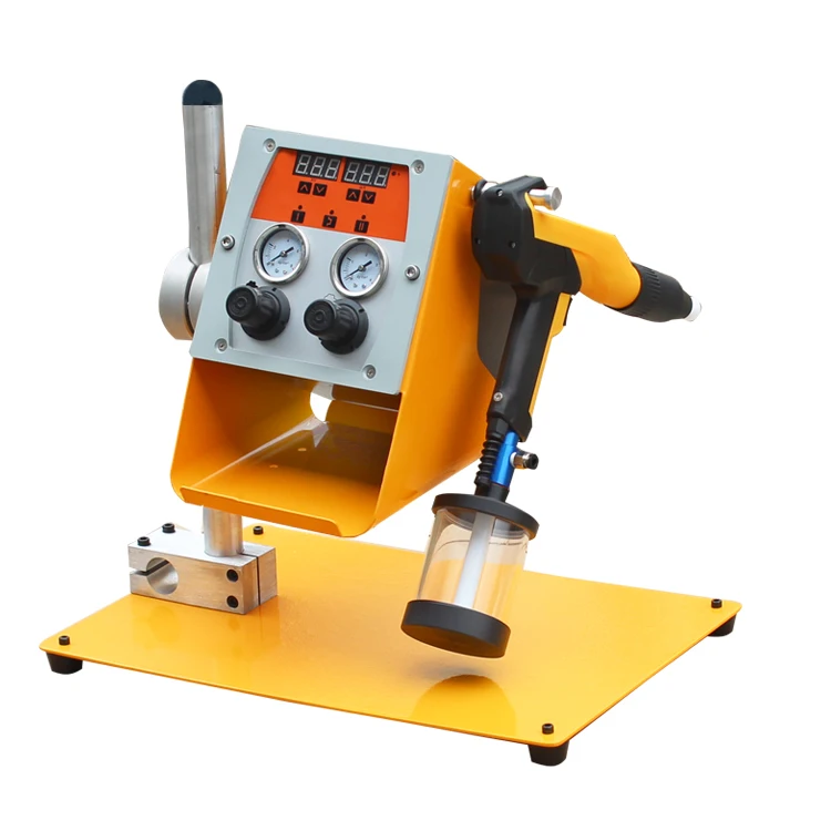 

portable lab electrostatic powder coating machine powder spray experimental test machine