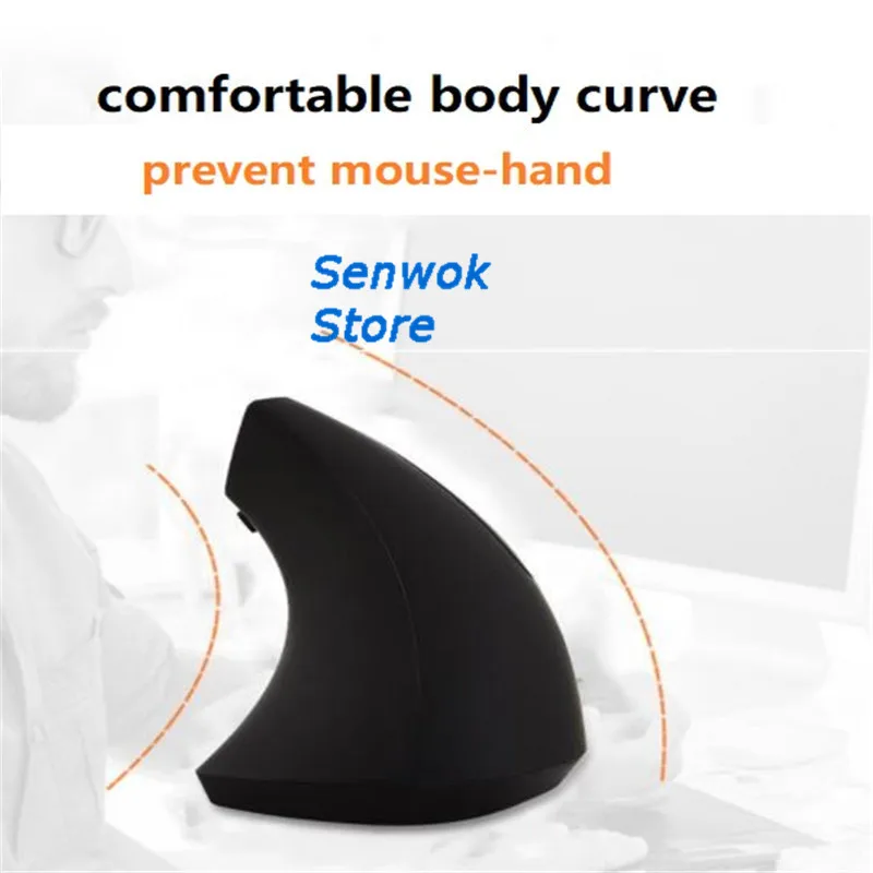 

Hot Selling Mouse big hand wireless ergonomics optical 6d Adjustable DPI vertical Light Wrist Healing Mice Mouse For PC Laptop