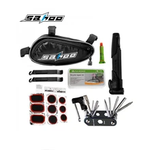 Wholesale 15Pcs SAHOO Repairing Kit Tools Set Bicycle Tyre Repair & Multifunctional Tools Set Kit with SAHOO Bike Bag