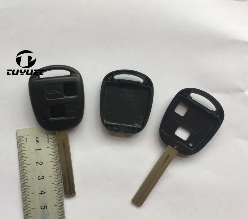 Пульт дистанционного ключа 2 кнопки для Toyota TOY48 длинный клинок сменный Футляр для ключей