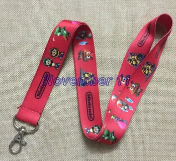 

Lot 50Pcs cartoon Super Mario Cell Phone Lanyards MP3 Strap Lanyards NECK Lanyard Charm WW353