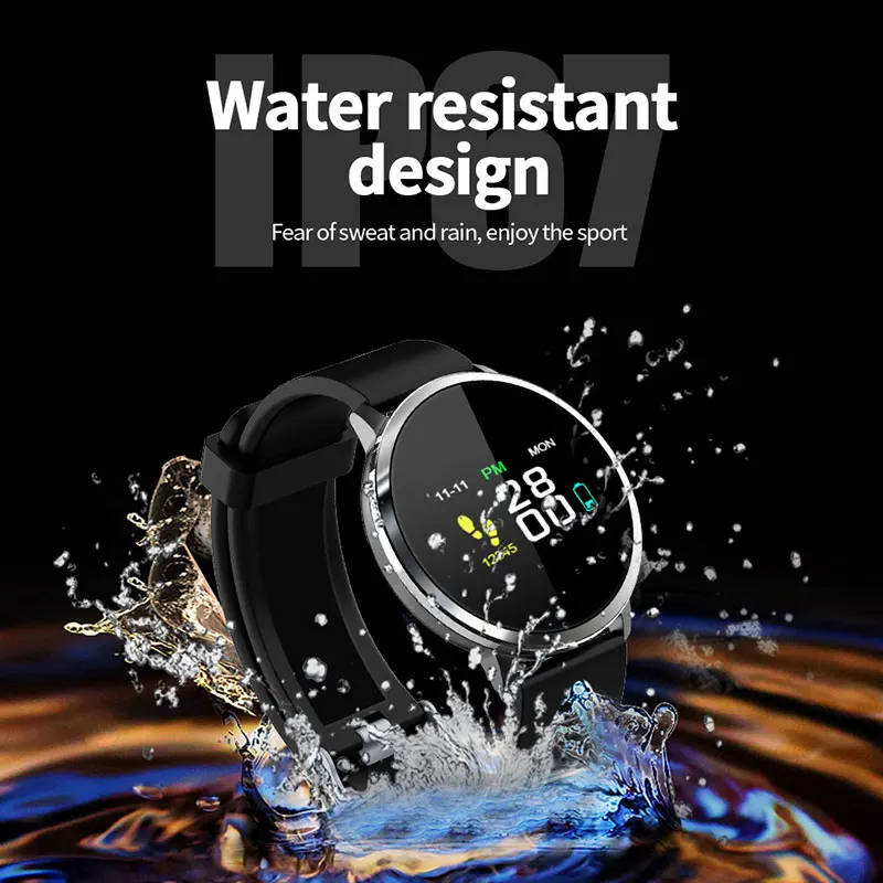 F2 Bluetooth Smart часы 1 04 дюйма Цвет Экран цинковый сплав Циферблат Водонепроницаемый