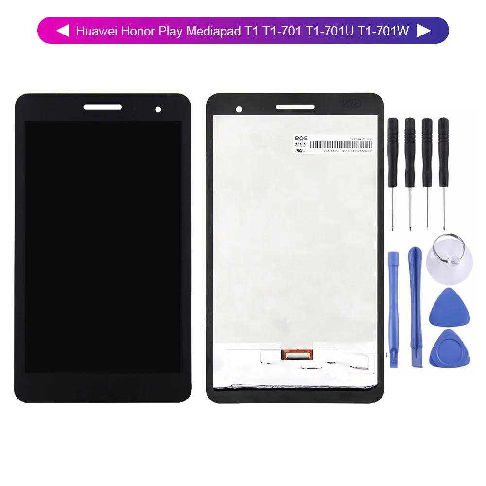 Для huawei Honor Play Mediapad T1 T1-701 T1-701U T1-701W ЖК-дисплей Дисплей планшета Экран сенсорный Панель Сенсор Ассамблеи+ Инструменты