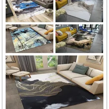 Китайский ковер гостиная Диванный кофейный столик одеяло современная мода стиль ins Подушка спальня чистая красная Подушка чернила рождественские коврики