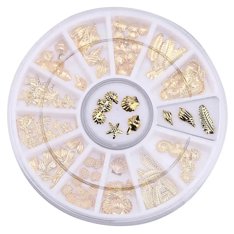 

Monja Marine Life Series Combination Nail Art Decoration Alloy Sequin Jewelry Rhinestone Tip Design Manicure