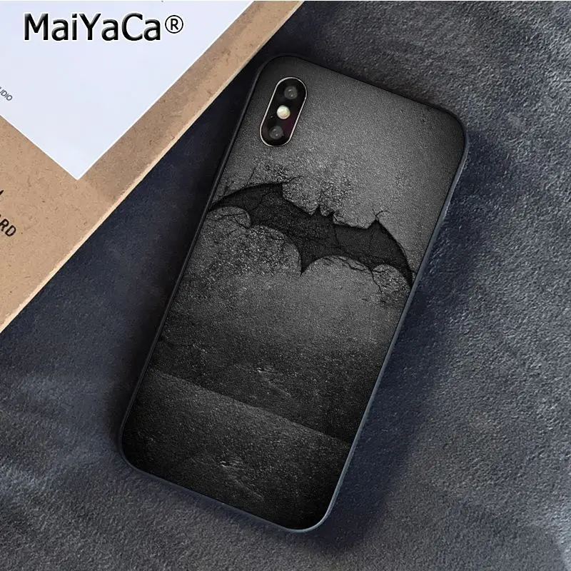 MaiYaCa супергерой Бэтмен логотип новинка чехол для телефона Fundas для iphone 11 Pro Max 8 7 6 6S Plus X XS MAX 5 5S SE XR - Цвет: A13